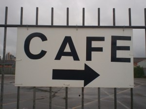 CAFE sign