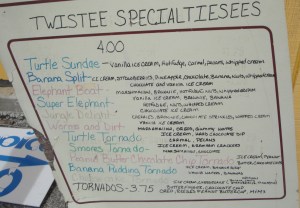 speciality menu