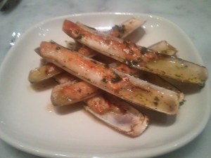 Razor Clams at Purple Pig 