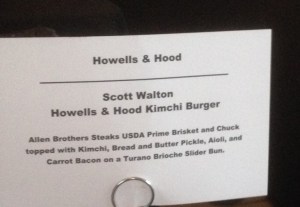 Howells Menu