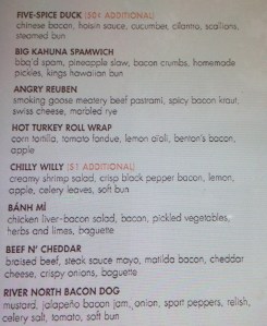 BBB menu