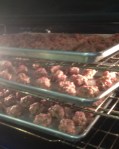 Meatballs in the oven