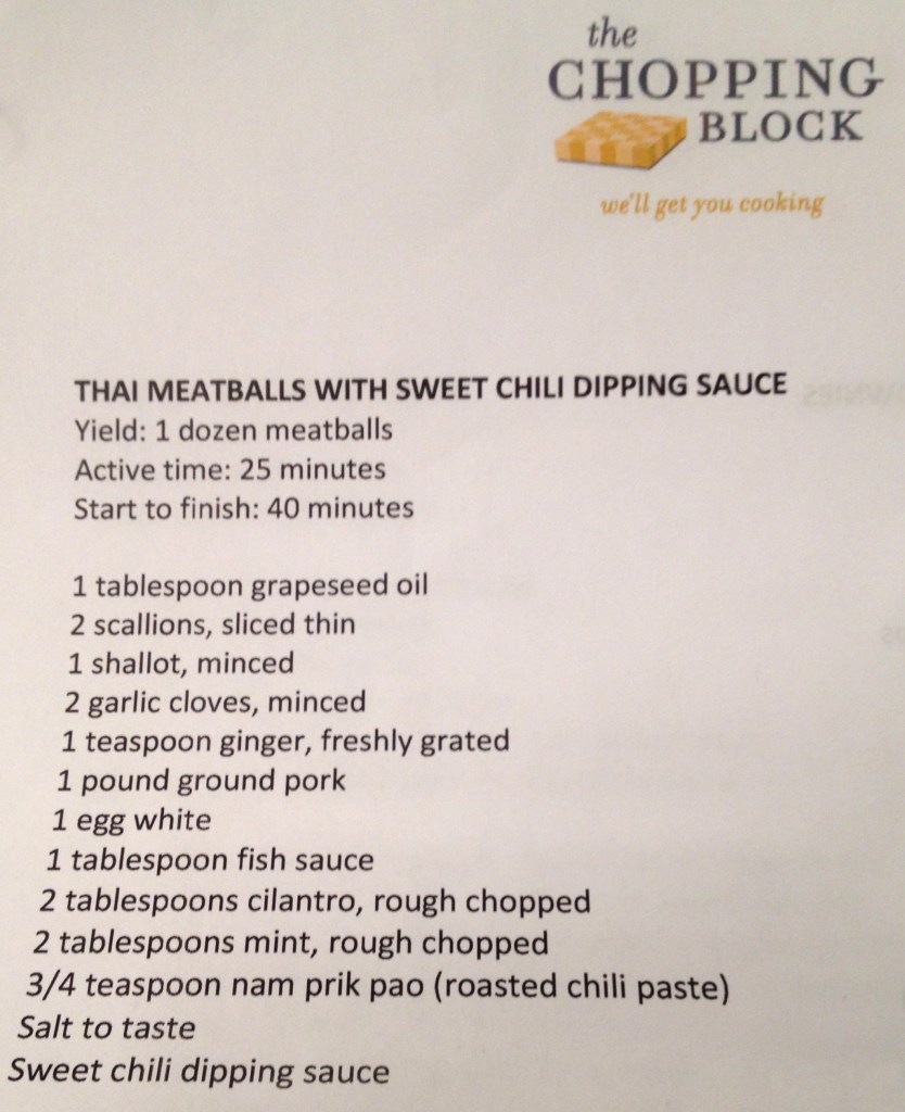 Thai Meatballs Recipe