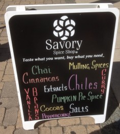 Savoury Spice Shop Chalk Board