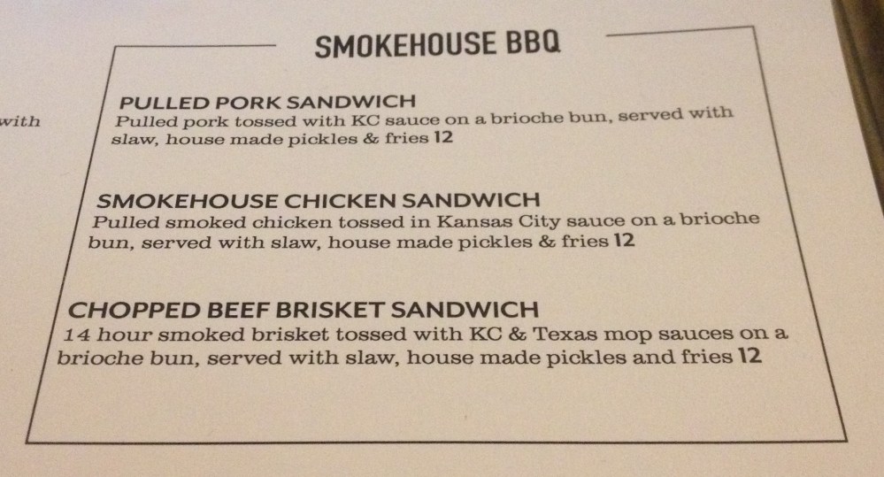 Smylie Brothers Menu