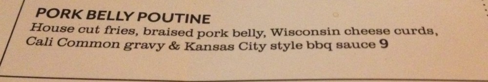 Pork Belly Topped Poutine